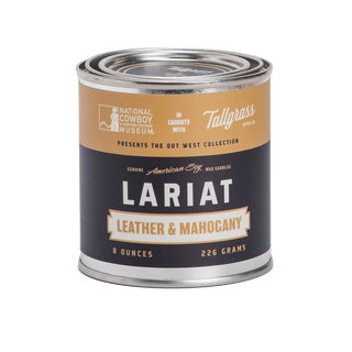 Lariat: Leather + Mahogany Soy Wax Candle