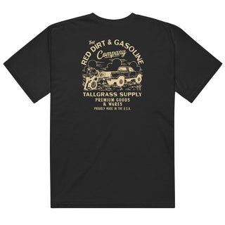 Red Dirt & Gasoline Heavyweight Tee Light - Tallgrass Supply