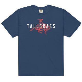 Tallgrass Cowpoke Heavyweight Tee: Navy - Tallgrass Supply