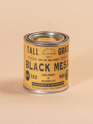 Black Mesa: Palo Santo + Peppercorn Soy Wax Candle - Tallgrass Supply