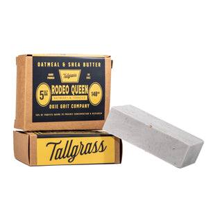 Tallgrass Supply_ Oatmeal & Shae Butter Bar of Soap - Rodeo Queen: Bayberry + Tobacco.