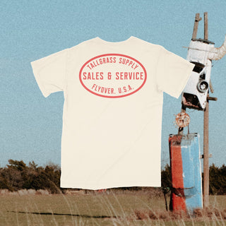 Pre-order: Sales & Service Heavyweight Cotton Tee - Tallgrass Supply