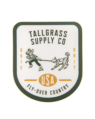 Tallgrass Supply Calf Wrasslin' Sticker - Tallgrass Supply