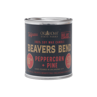 Beavers Bend: Peppercorn + Pine Soy Wax Candle - Tallgrass Supply