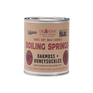 Boiling Springs: Scrub Oak + Bergamot Soy Wax Candle - Tallgrass Supply