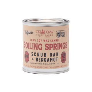 Boiling Springs: Scrub Oak + Bergamot Soy Wax Candle - Tallgrass Supply