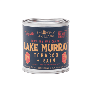 Lake Murray: Tobacco + Rain Soy Wax Candle - Tallgrass Supply