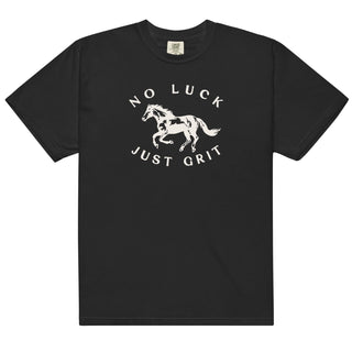 No Luck Just Grit Heavyweight Tee - Tallgrass Supply