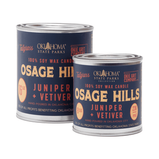 Osage Hills: Juniper + Vetiver Soy Wax Candle - Tallgrass Supply