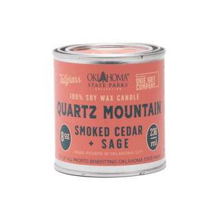 Quartz Mountain: Smoked Cedar + Sage Soy Wax Candle - Tallgrass Supply