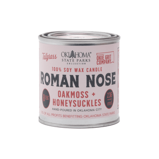 Roman Nose: Oakmoss + Honeysuckle Soy Wax Candle - Tallgrass Supply