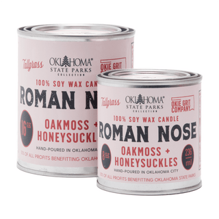 Roman Nose: Oakmoss + Honeysuckle Soy Wax Candle - Tallgrass Supply