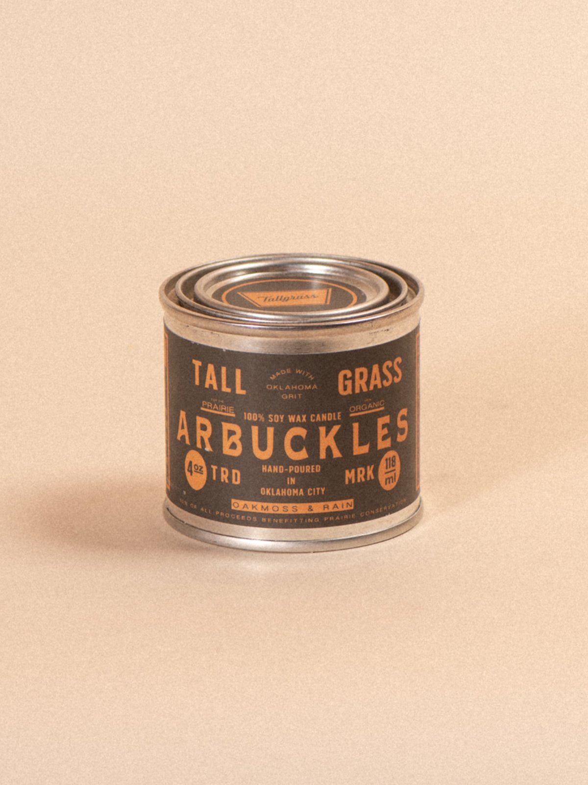 Arbuckles: Oakmoss + Rain Soy Wax Candle - Tallgrass Supply