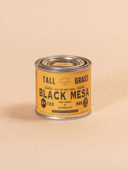 Black Mesa: Palo Santo + Peppercorn Soy Wax Candle - Tallgrass Supply