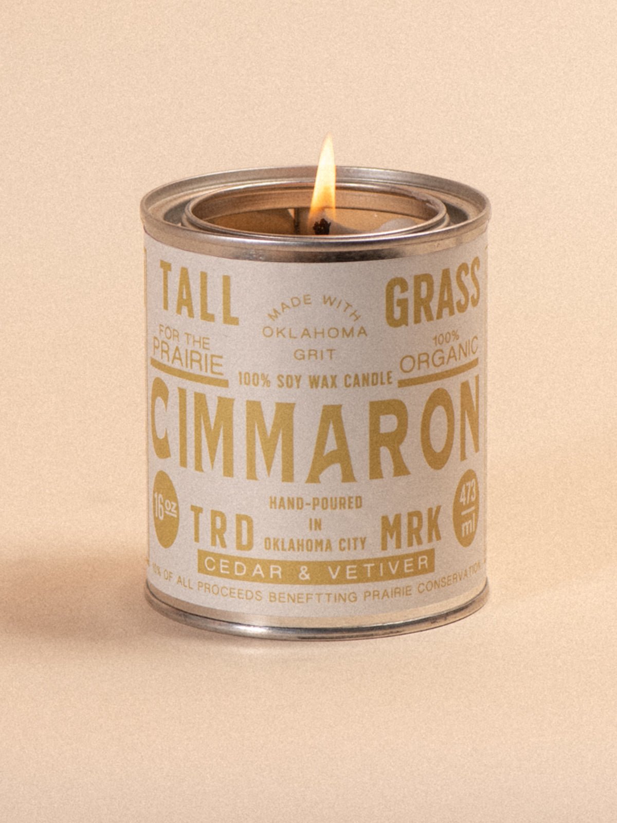 Cimmaron: Cedar + Vetiver Soy Wax Candle - Tallgrass Supply