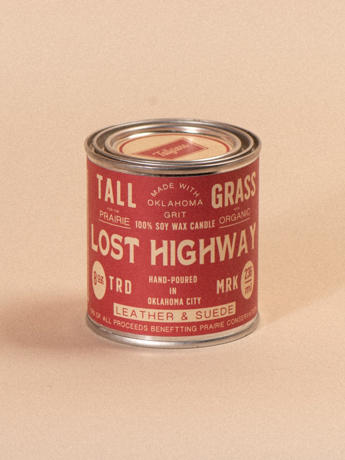 Lost Highway: Leather + Suede Soy Wax Candle - Tallgrass Supply