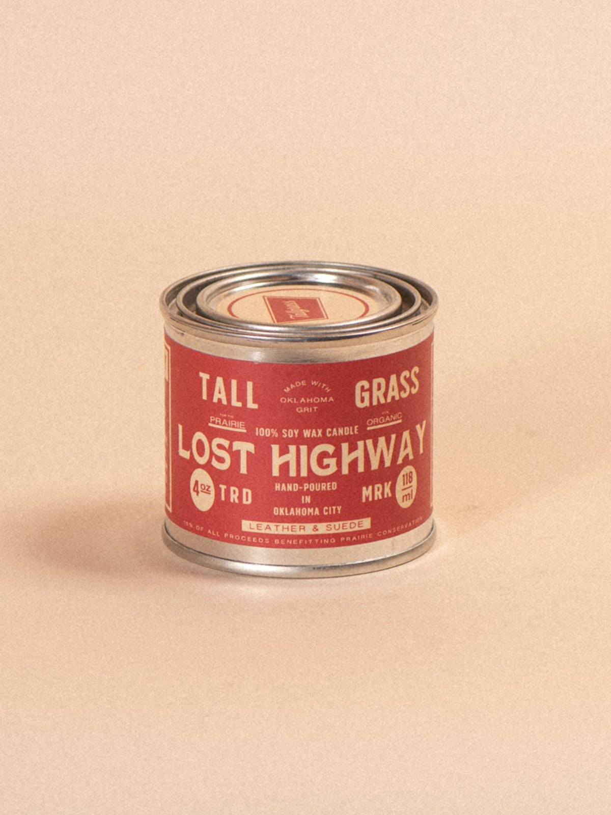 Lost Highway: Leather + Suede Soy Wax Candle - Tallgrass Supply