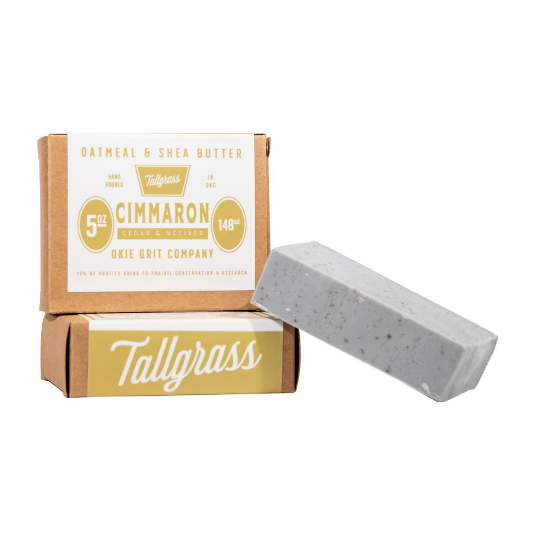 Tallgrass Supply_ Oatmeal &amp; Shea Butter Bar of Soap - Cimmaron: Cedar + Vetiver.