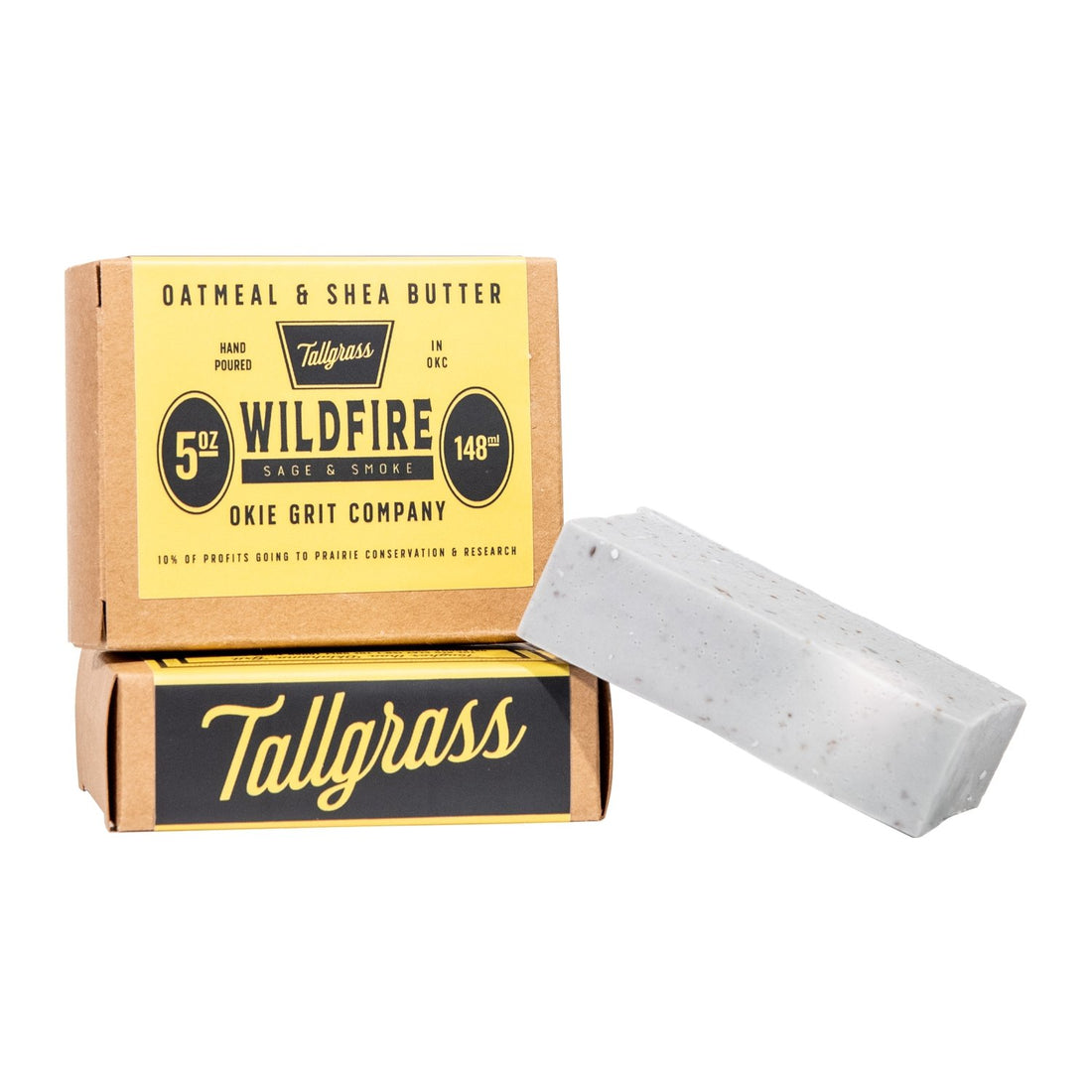 Tallgrass Supply_ Oatmeal &amp; Shea Butter Bar of Soap - Wildfire: Sage + Smoke.