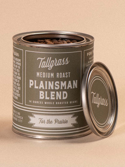 Tallgrass Supply_ Plainsman Blend: 14 Ounce Medium Roast - Whole Coffee Beans.