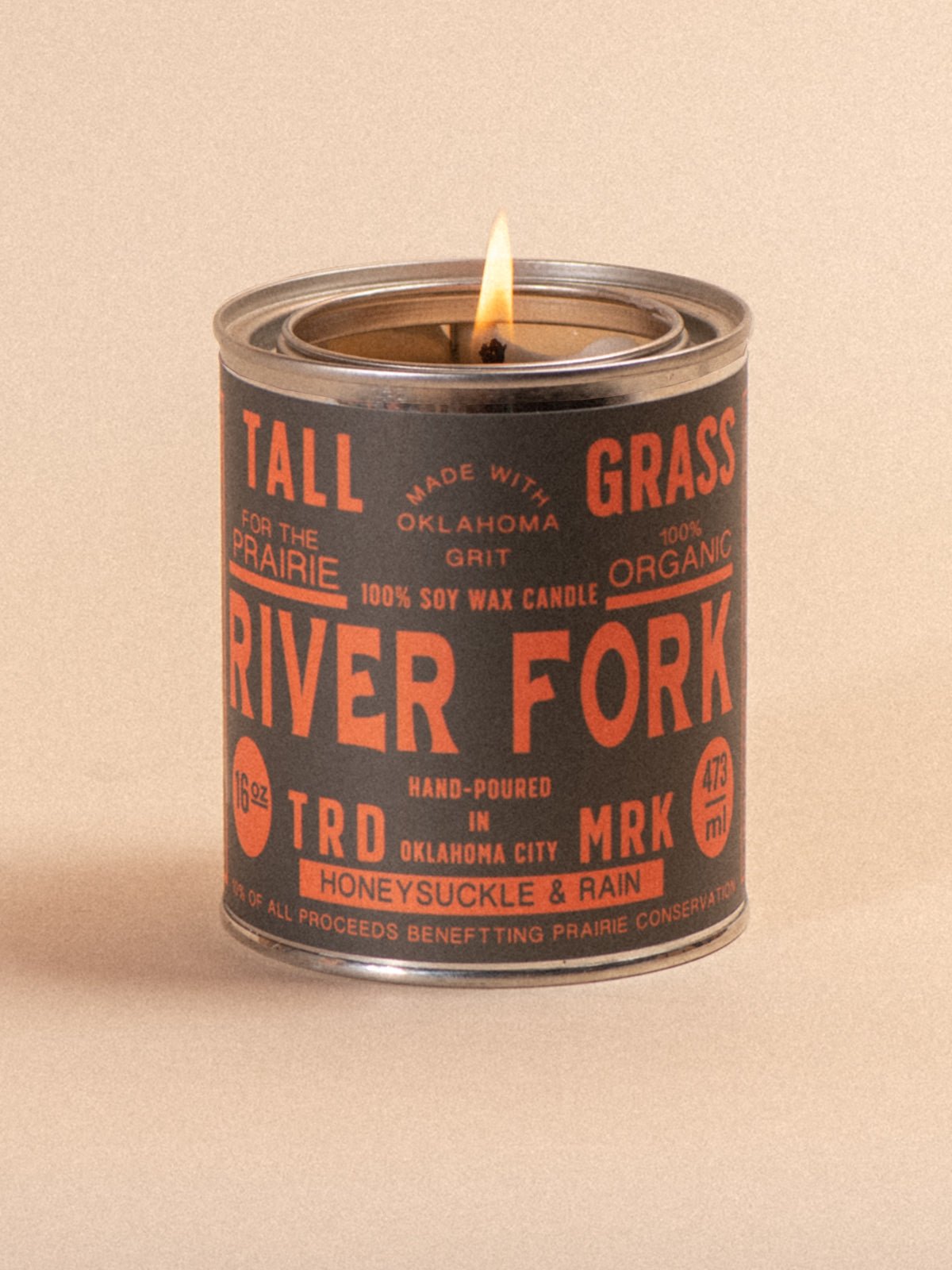 River Fork: Honeysuckle + Rain Soy Wax Candle - Tallgrass Supply