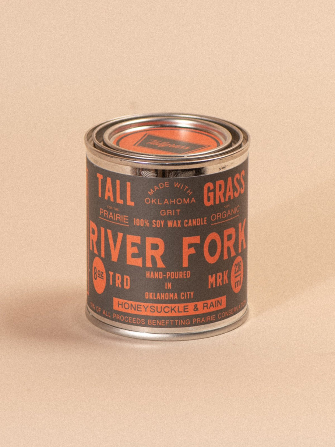 River Fork: Honeysuckle + Rain Soy Wax Candle - Tallgrass Supply