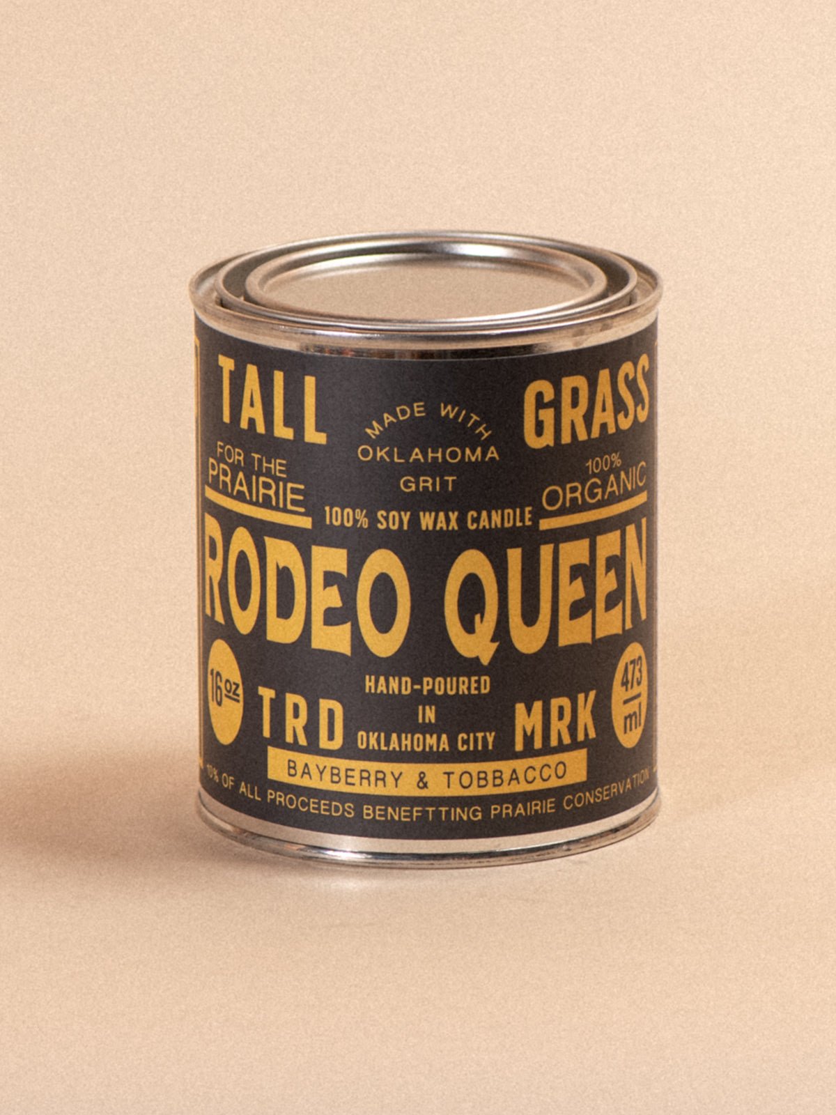 Rodeo Queen: Bayberry + Tobacco Soy Wax Candle - Tallgrass Supply