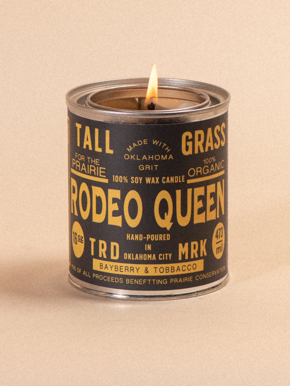 Rodeo Queen: Bayberry + Tobacco Soy Wax Candle - Tallgrass Supply