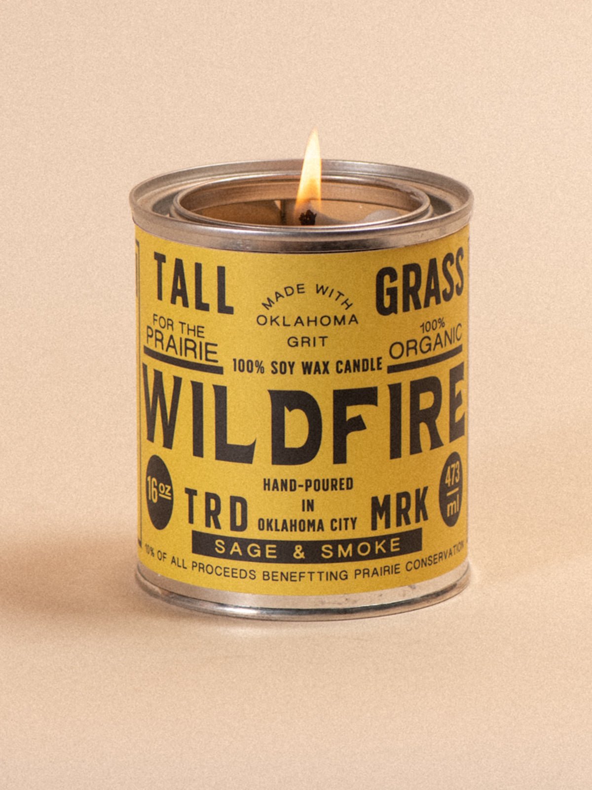 Wildfire: Sage + Smoke Soy Wax Candle - Tallgrass Supply